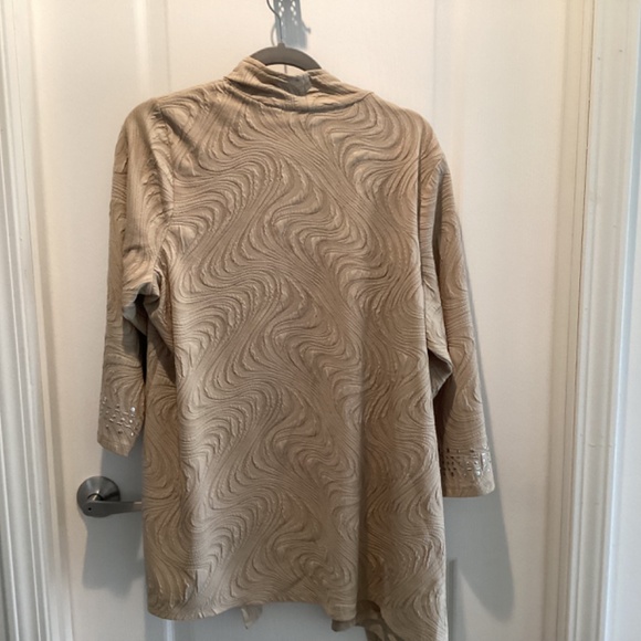 JM Collection Woman’s jacket size 1x beige - Picture 7 of 7